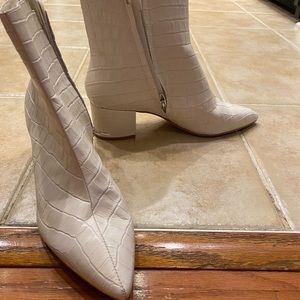 White Croc Embossed Dolce Vita Boot